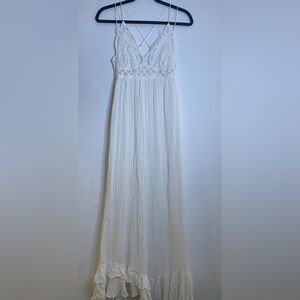 Free People White Maxi Dress